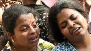 శ్రీలంక పేలుళ్ల బాధితులు
