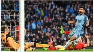 Sergio Aguero amefunga goli moja katika kila mechi dhidi ya Liverpool uwanja wa Etihad, na kufikisha magoli matano