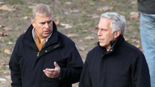 Prince Andrew and Jeffrey Epstein pictured in Central Park in New York in around 2010
