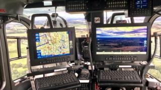 Helicopter interior