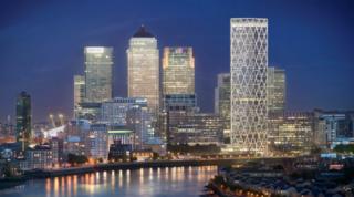 Canada Tower at Canary Wharf