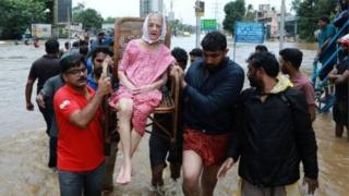 केरल में बाढ़ प्रभावित