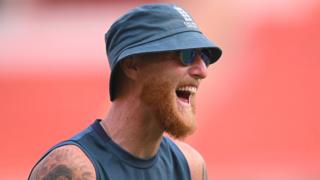 England captain Ben Stokes during a training session ahead of their Test series against India