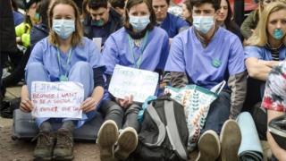 Junior doctors on strike
