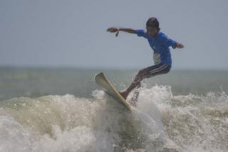Akhilan DancingOnTheWaves At IndianOpen Of SurfingFestival