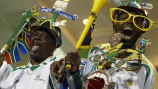 Des supporters Sud Africains en Egypte en 2006 (illustration)