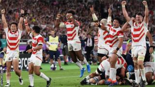 Japan celebrate