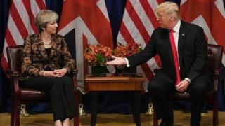 Theresa May và Donald Trump