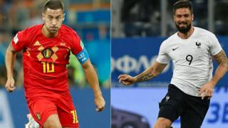 فرنسا تلتقي بلجيكا في المباراة الأولى من ربع نهائي مونديال روسيا