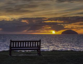 Sunset over Ailsa Craig