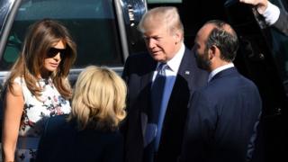 President Trump and First Lady Melania on Bastille Day