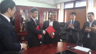 नेपाल विद्युत प्राधिकरण र थ्री गोर्जेजका अधिकारीहरु
