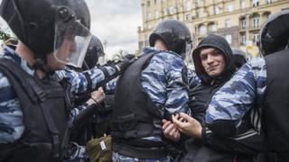 Задержание на Тверской