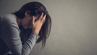 Stressed woman
