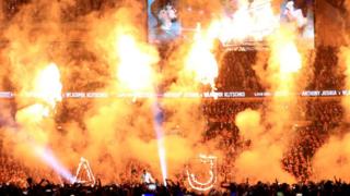 Anthony Joshua karşılaşma öncesi Wembley stadyumunda kendini gösteriyor