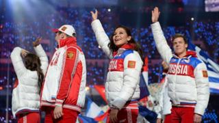 Closing ceremony, Sochi Olympics, 23 Feb 14