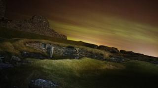 Lights over Jarlshof