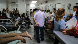 Hospital em Cúcuta lotado