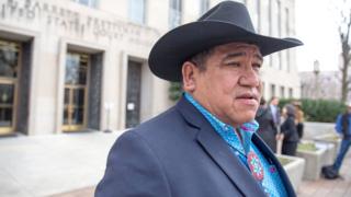 File picture of Harold Frazier, chairman of the Cheyenne River Sioux Tribe