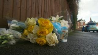 Flowers at scene