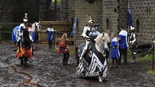 Jousters battle in Victoria, Australia