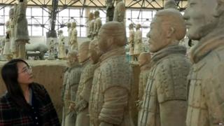 The terracotta warriors date from the time of Emperor Qin Shi Huang