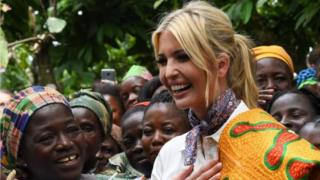 Ivanka Trump trong chuyến thăm nông trại ca-cao ở Bờ Biển Ngà
