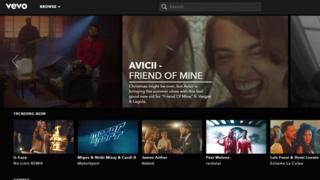Página de Vevo