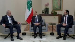 رئيس الوزراء ورئيس الدولة ورئيس البرلمان في لبنان