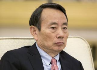 Jiang Jiemin, then Chairman of China National Petroleum Corporation (CNPC), is pictured in Beijing, China, 9 November 2012