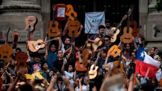 Protestas en Santiago
