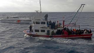 Turkey officials dey escort Illegal migrants as dem reach Mersin for Turkey