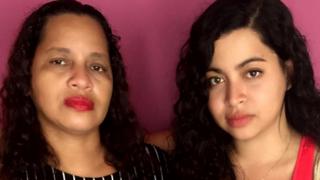 Marilene (à esquerda) e sua filha Amanda