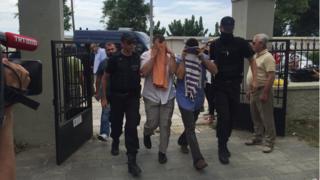 18 Temmuz' 2016da mahkemeye çıkarılan askerler