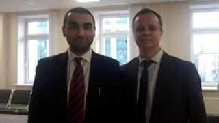 Александр Эйвазов с адвокатом Иваном Павловым