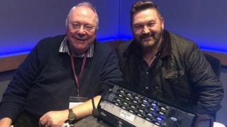 Rev Mervyn Gibson with Talkback presenter William Crawley
