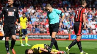 Gaston Ramirez na Middlesbrough ya fadi da gangan a gidan Bournemouth