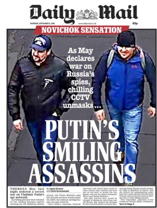 Daily Mail front page - 06/09/18