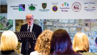 Headteacher Dr Paul Parkin at the launch of The Pennine Trust