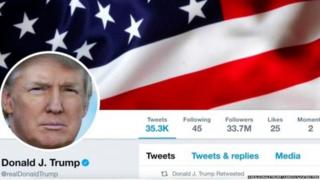 The president's personal Twitter account has a huge 33.7 million followers