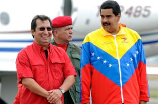Adán Chávez y Nicolás Maduro