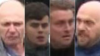 Four of the suspects Cleveland Police want to trace