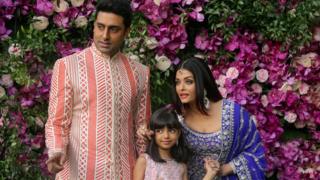 Abhishek, Aishwarya Rai und Aaradhya