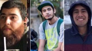 Una composición de fotos de Salomón Aceves, Marco García y Daniel Díaz