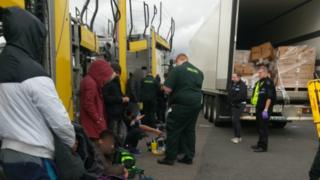 Welfare checks at Toddington services