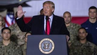 Rais Trump: "anga za juu limekua ni eneo jipya zaidi la mapiga