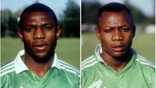 Stephen Keshi pẹlu Emmanuel Amuneke