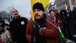 Protesto em Budapeste