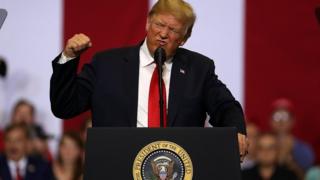 Trump at a Rally in ND