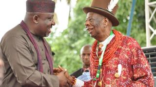 Rochas Okorocha na eze ndị Ogoni, King Godwin Gininwa